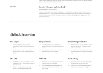 CV d&rsquo;affaires
