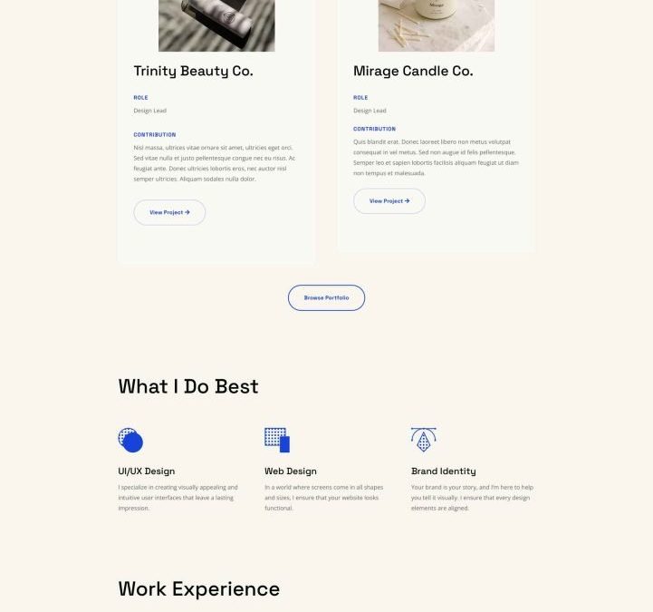 Portfolio de design